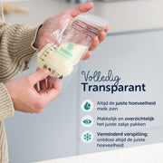 Moedermelk Bewaarzakjes - 40 stuks - Borstvoeding zakjes - BPA Vrij - 220ML - Dubbele sluiting - Schenktuit